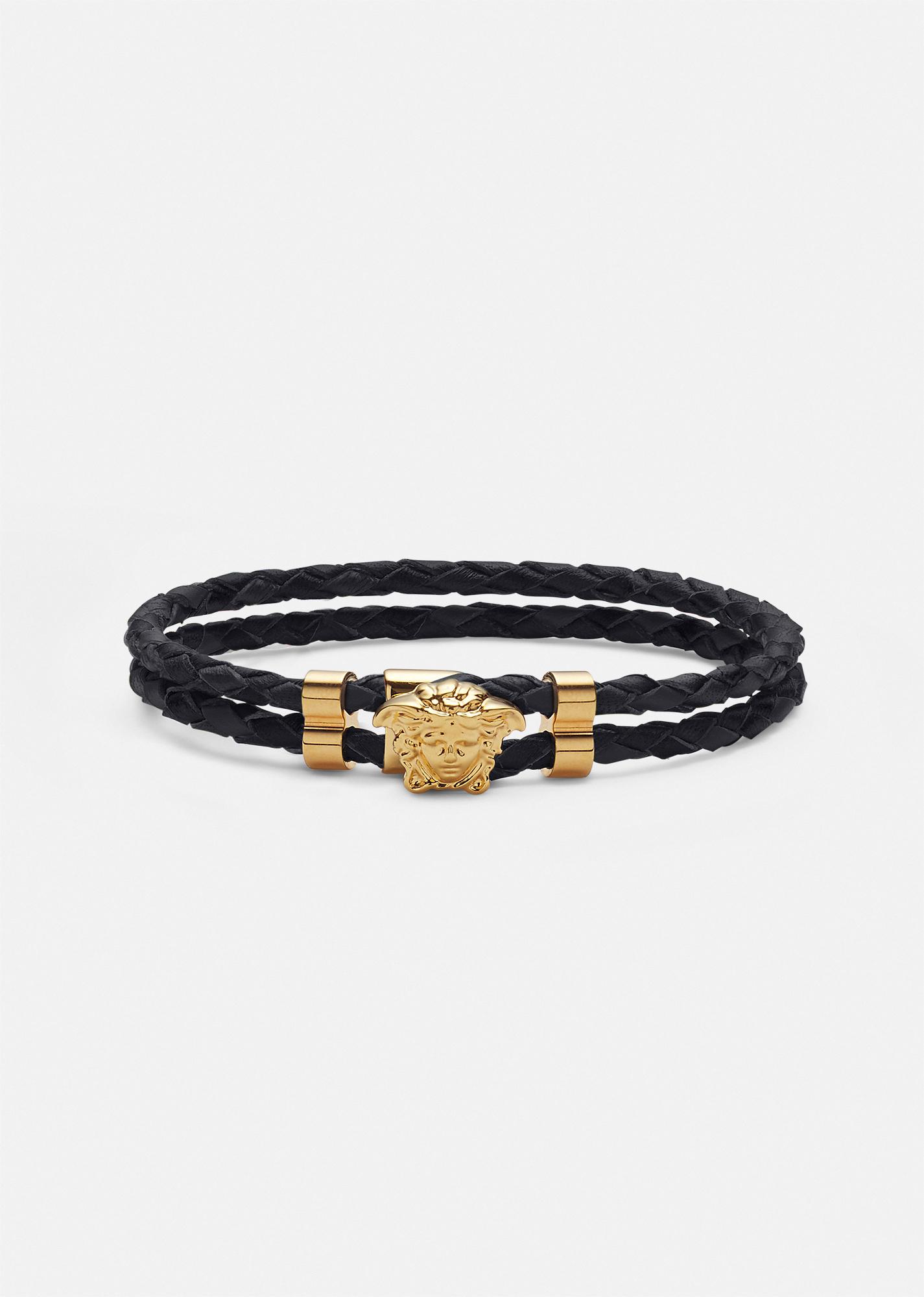 la medusa leather bracelet by VERSACE