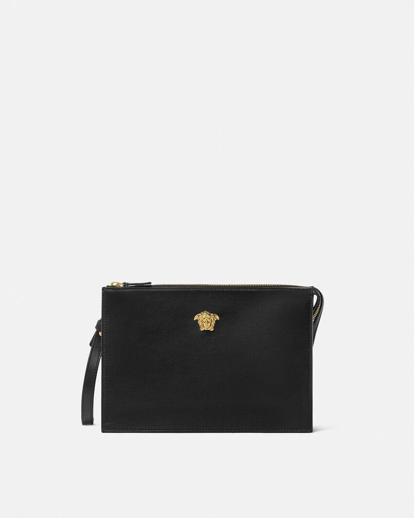 la medusa leather pouch by VERSACE