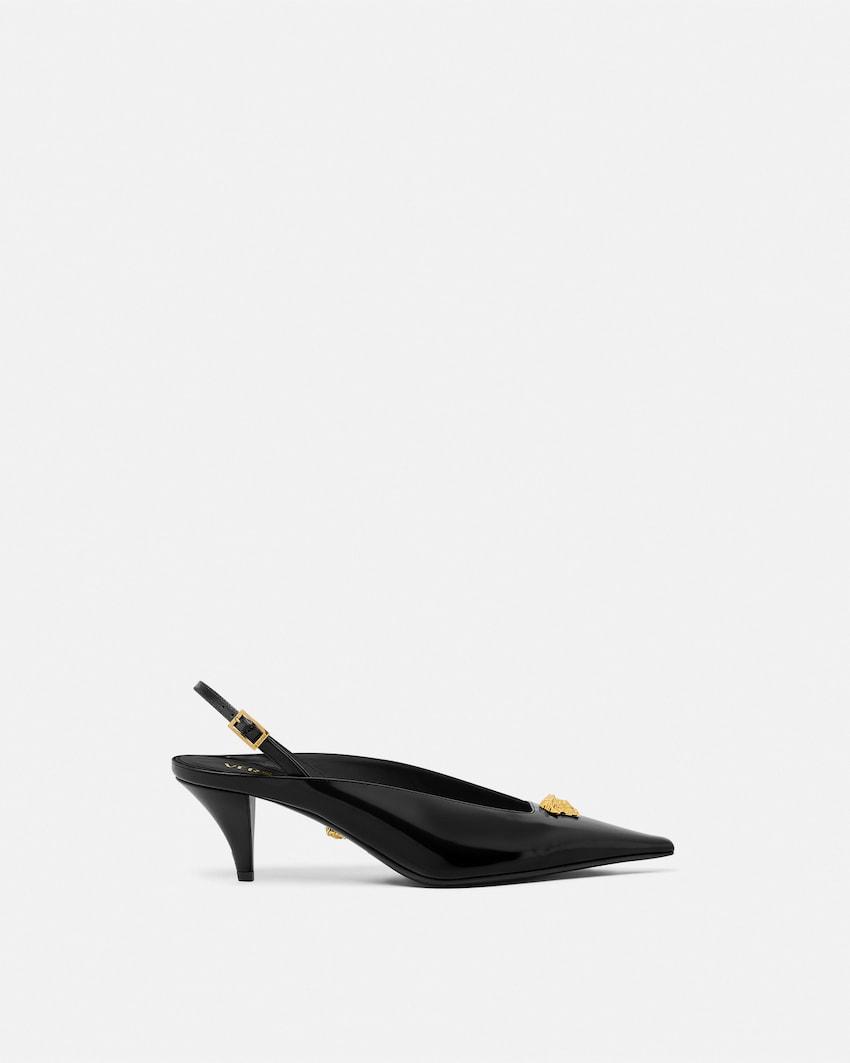 la medusa leather slingbacks 55 mm by VERSACE