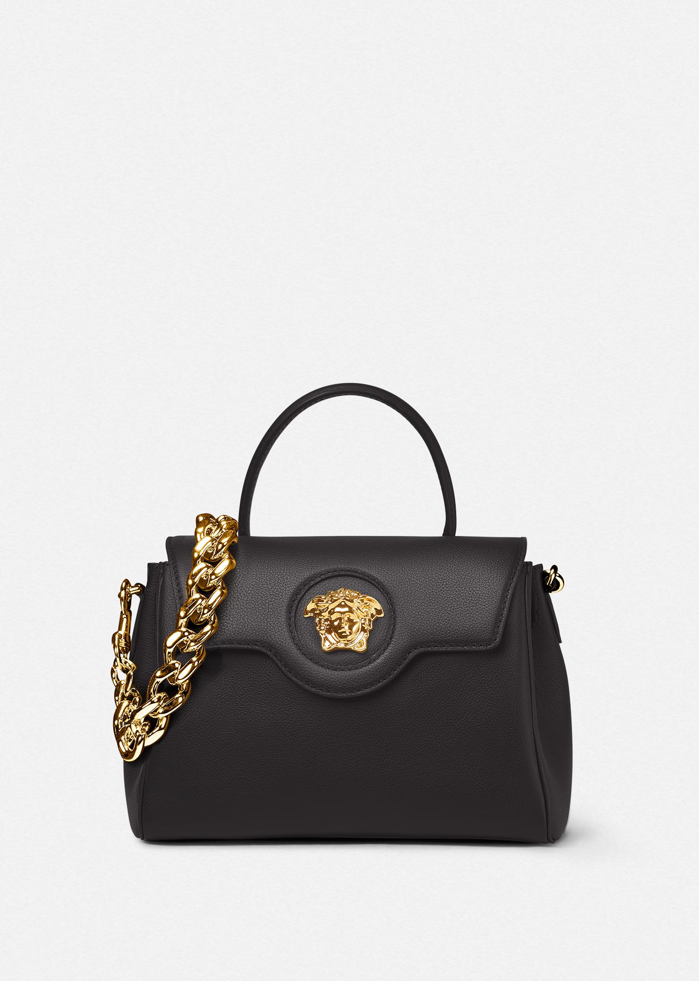 la medusa leather top-handle by VERSACE