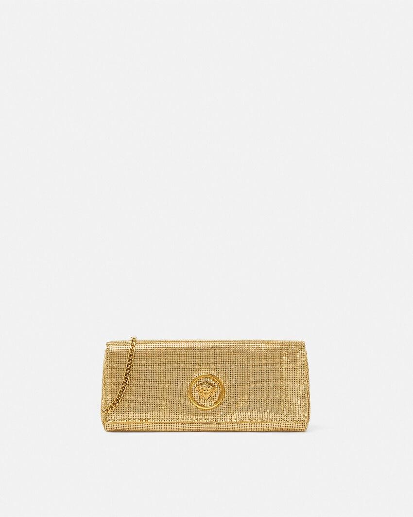 la medusa metal mesh clutch by VERSACE