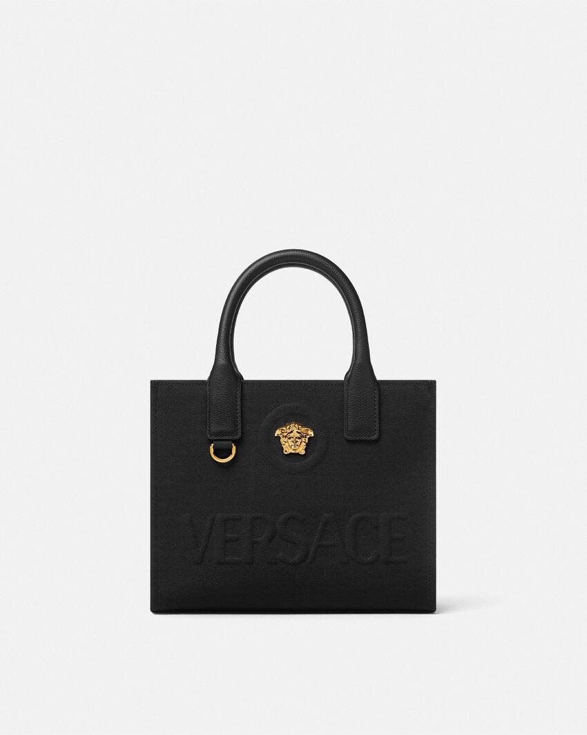 la medusa mini canvas tote by VERSACE