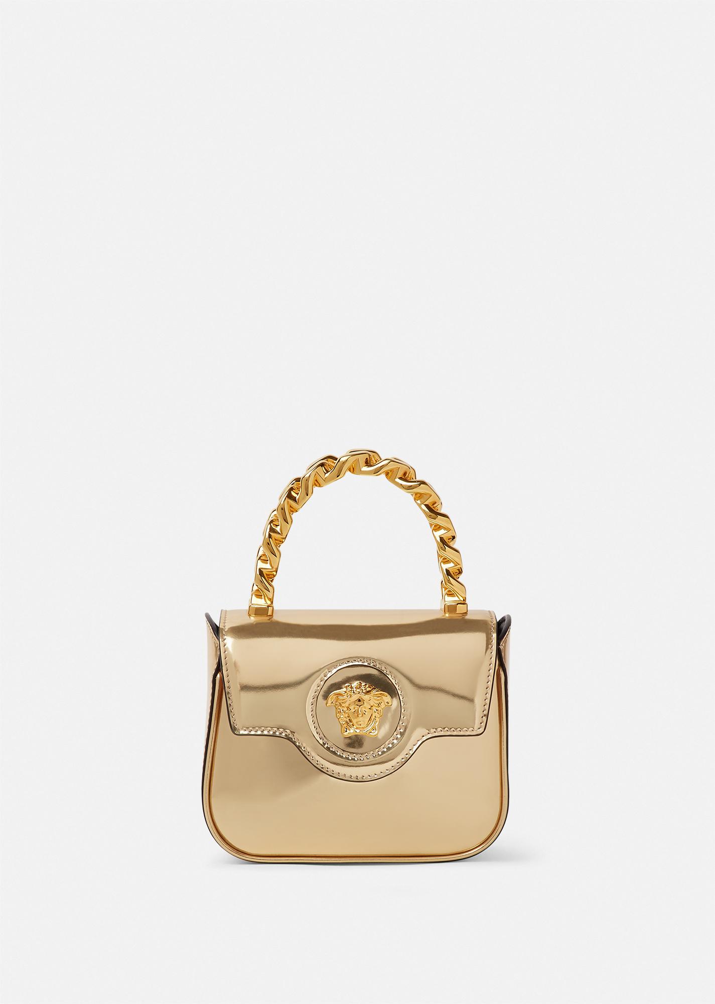 La Medusa patent mini bag, Versace