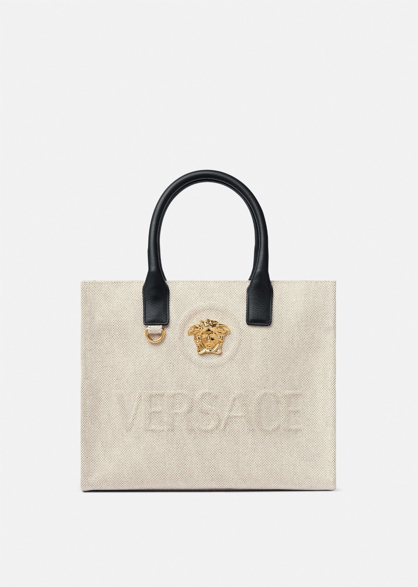 la medusa small canvas tote by VERSACE