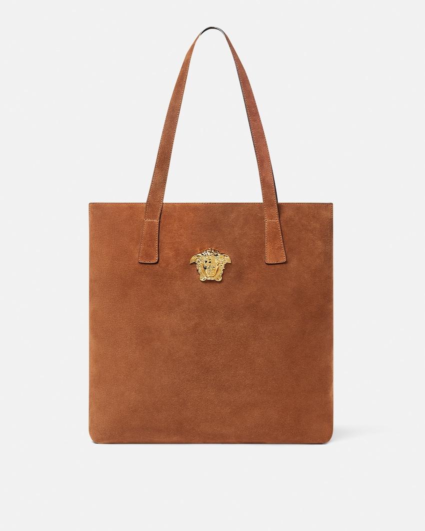 la medusa suede tote by VERSACE