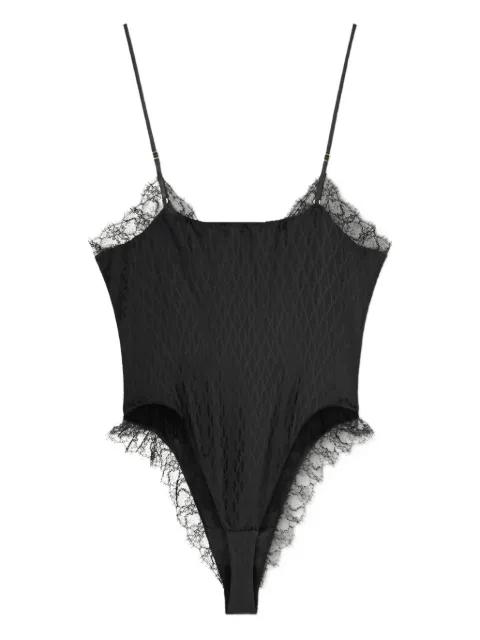 lace-trimmed bodysuit by VERSACE