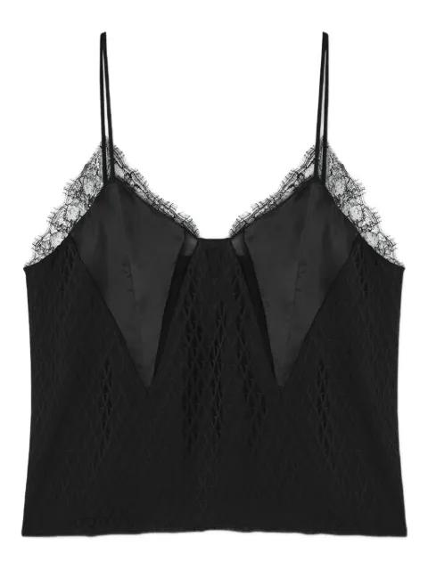 lace-trimmed satin camisole by VERSACE