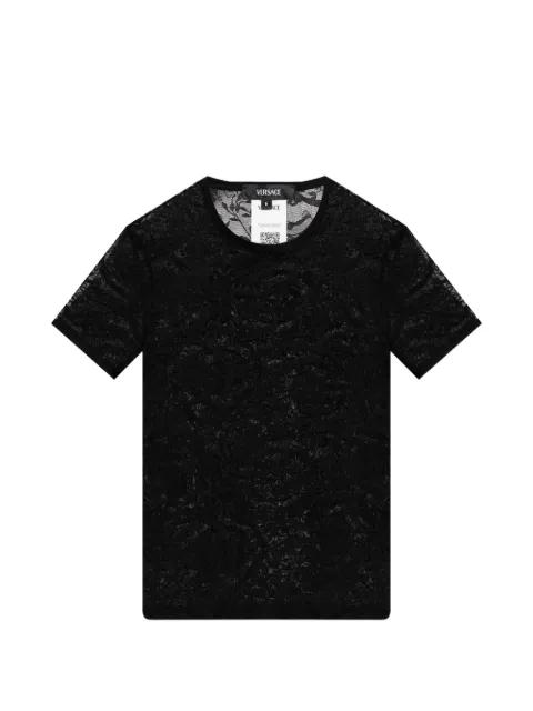 laced T-shirt by VERSACE
