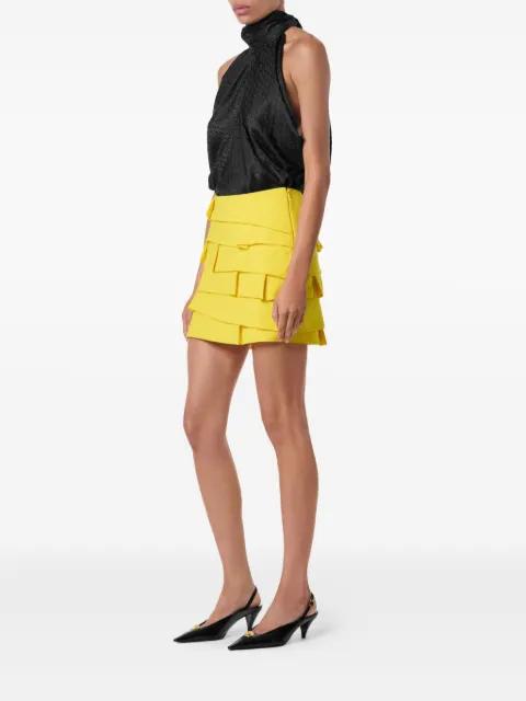 layered ruffled mini skirt by VERSACE
