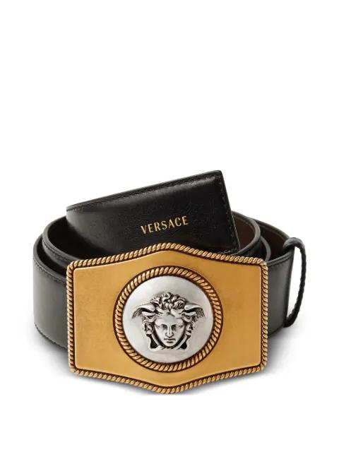 leather belt 4 cm by VERSACE