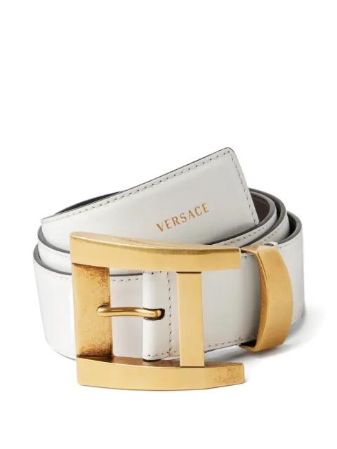 leather belt 4cm by VERSACE