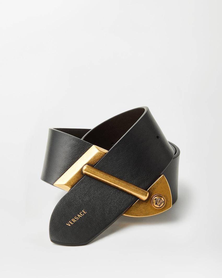 leather belt 5 cm by VERSACE
