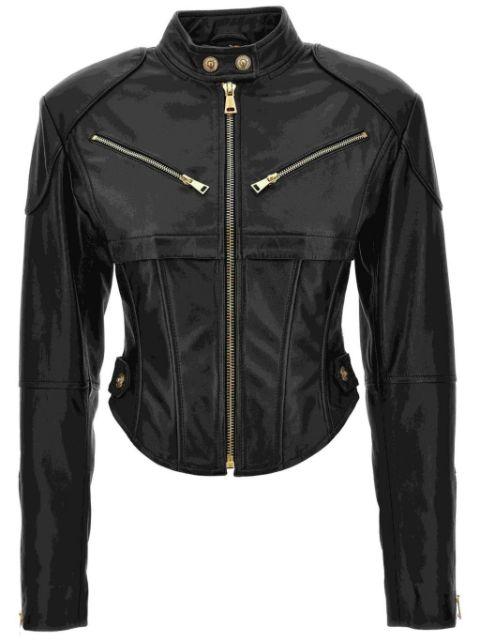 leather jacket by VERSACE