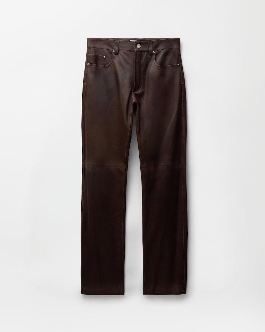 leather pants by VERSACE