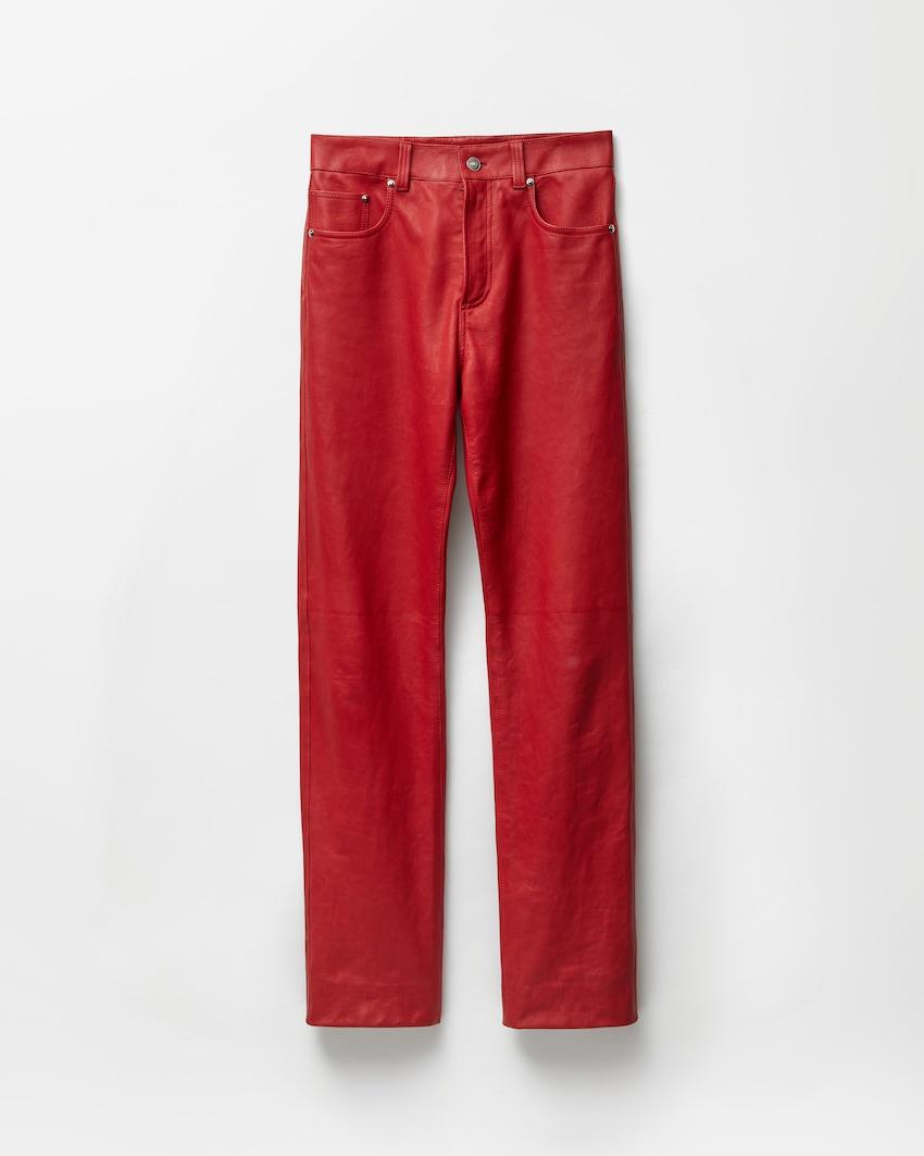 leather pants by VERSACE