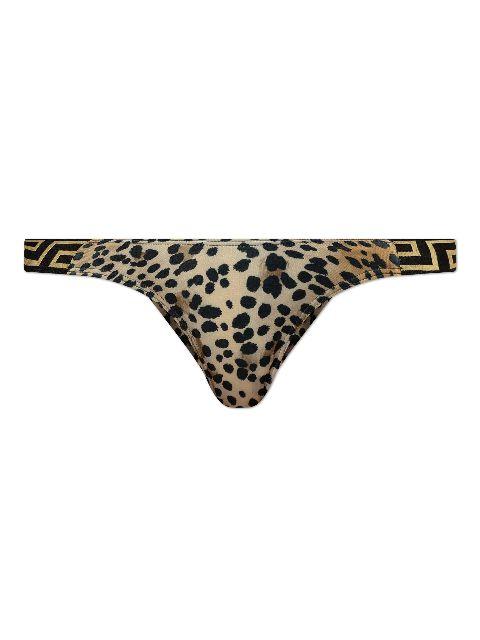 leopard-print bikini bottoms by VERSACE