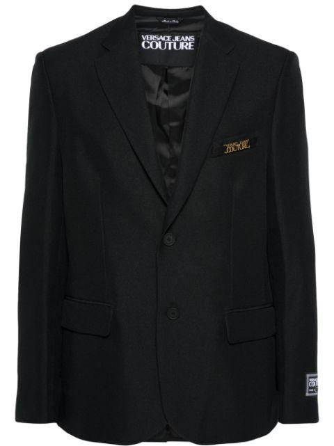 logo-appliqué blazer by VERSACE
