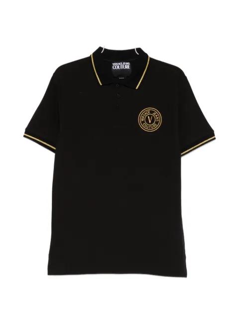 logo-appliqué polo shirt by VERSACE