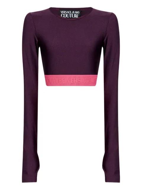 logo-band long-sleeve T-shirt by VERSACE