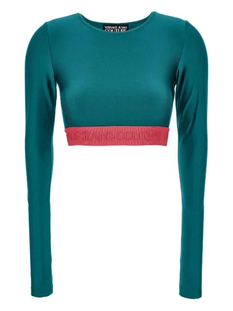 logo-band longsleeves T-shirt by VERSACE