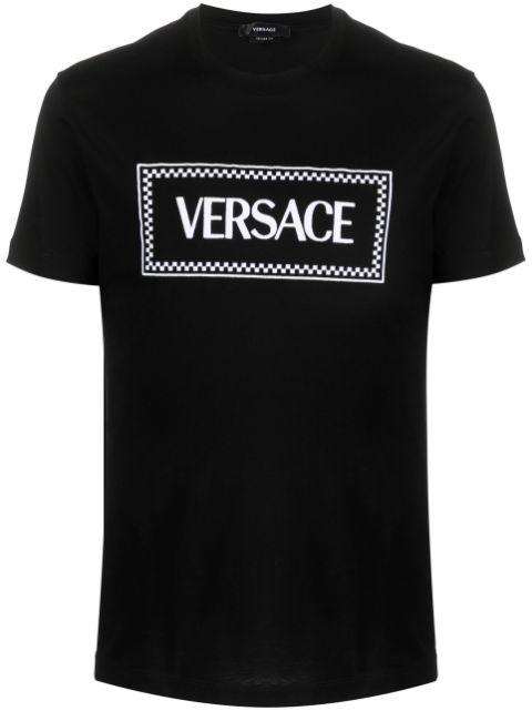logo-detail T-shirt by VERSACE