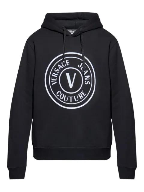 logo-detail hoodie by VERSACE
