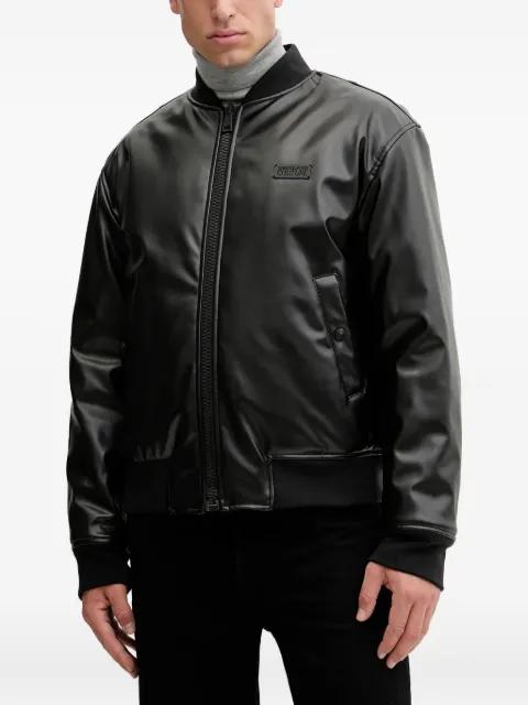 logo-detail jacket by VERSACE