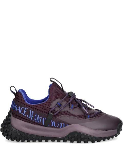 logo-detail lace-up sneakers by VERSACE