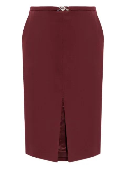 logo-detail midi skirt by VERSACE