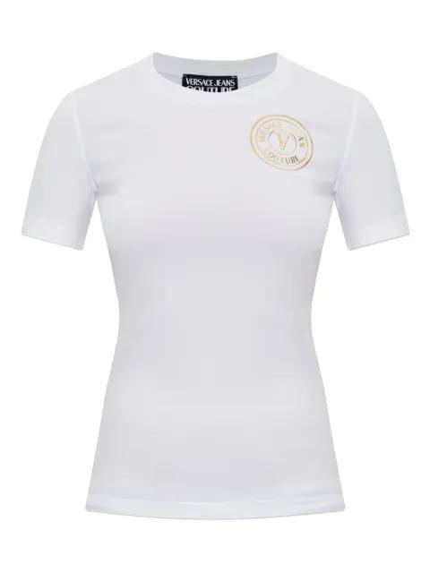 logo-embellished short-sleeved T-shirt by VERSACE