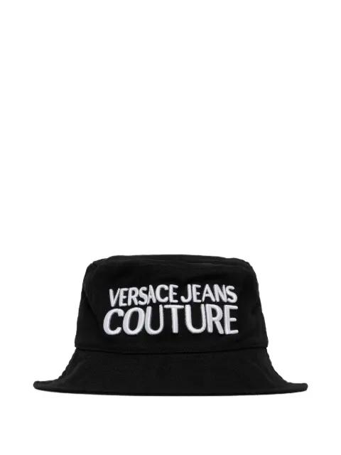 logo-embroidered bucket hat by VERSACE