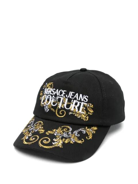 logo-embroidered cap by VERSACE