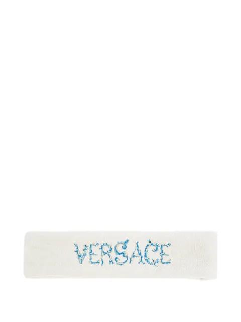 logo-embroidered headband by VERSACE