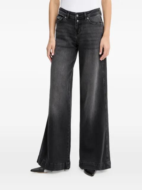 logo-embroidered jeans by VERSACE