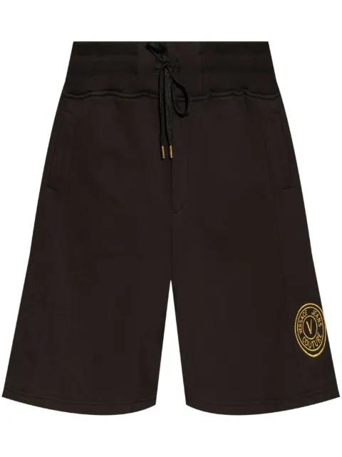 logo-embroidered shorts by VERSACE