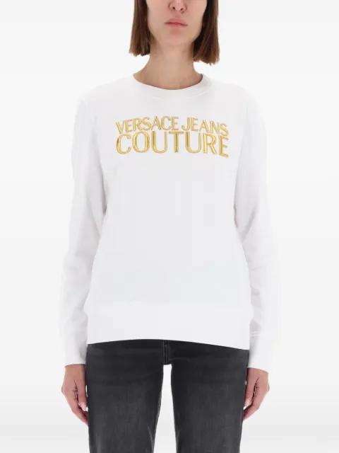 logo-embroidered sweatshirt by VERSACE