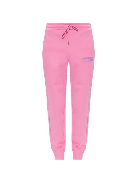 logo-embroidered track pants by VERSACE
