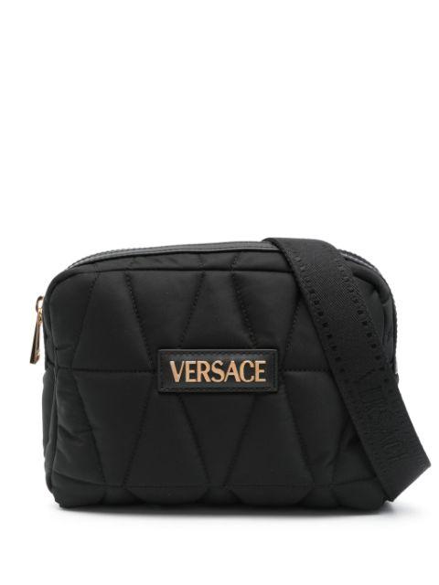 logo-lettering belt bag by VERSACE