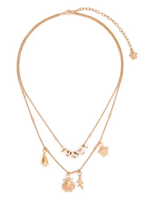 logo-lettering necklace by VERSACE