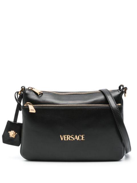 logo-lettering shoulder bag by VERSACE