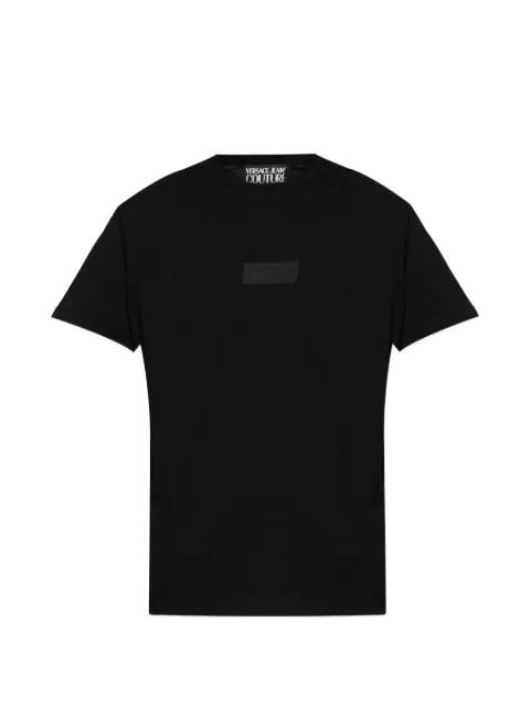 logo-patch T-shirt by VERSACE