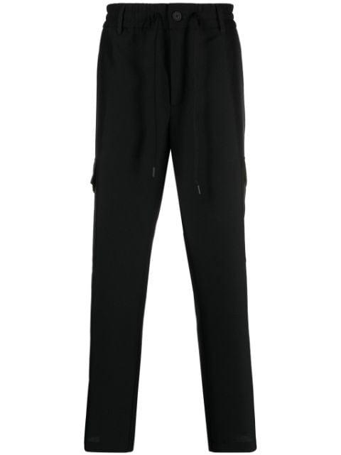 logo-patch cargo trousers by VERSACE