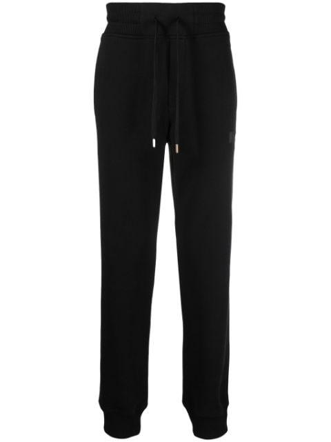 logo-patch cotton track pants by VERSACE