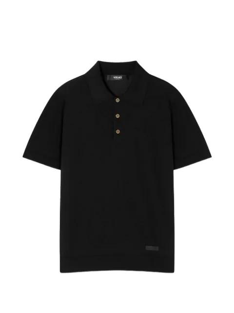 logo-patch polo shirt by VERSACE