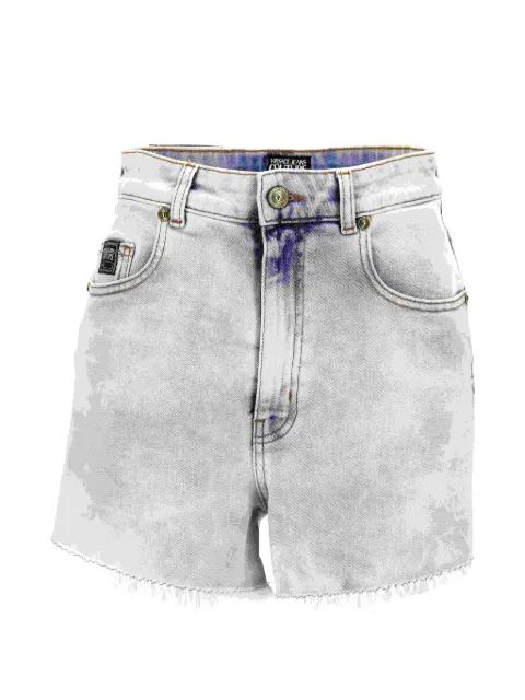 logo-patch shorts by VERSACE