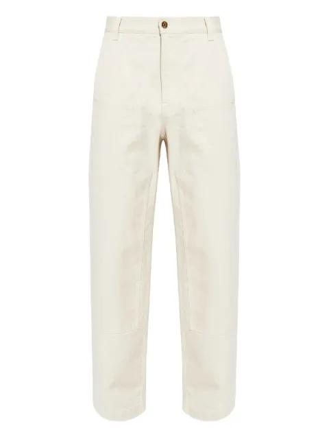 logo-patch trousers by VERSACE