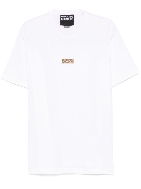 logo-plaque T-shirt by VERSACE