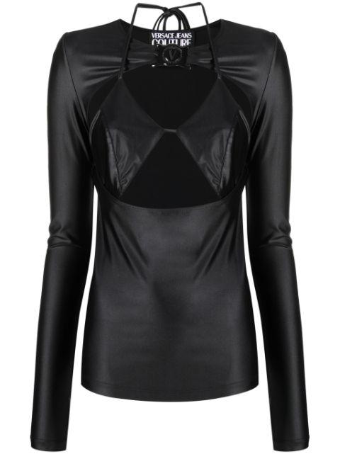 logo-plaque cut-out top by VERSACE