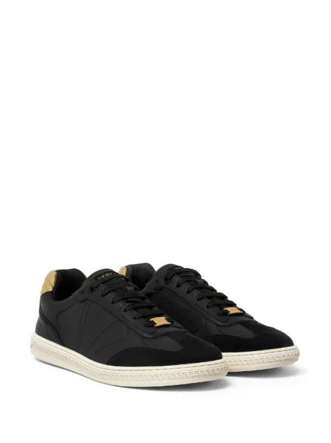 logo-plaque lace-up sneakers by VERSACE