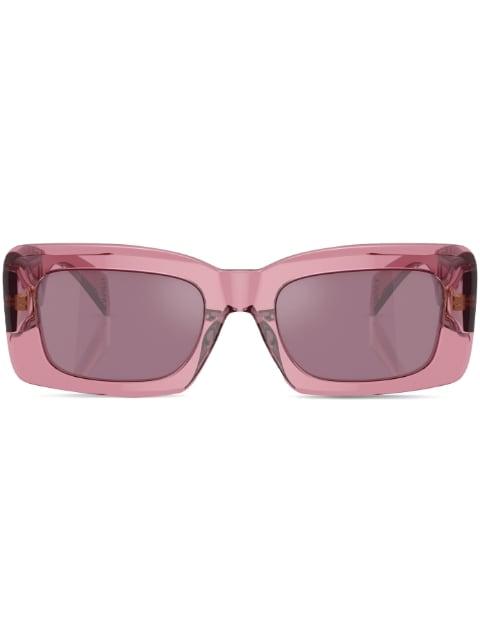 logo-plaque square-shape sunglasses by VERSACE